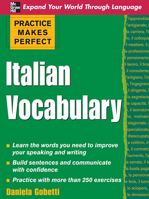 Title details for Italian Vocabulary by Daniela Gobetti - Available